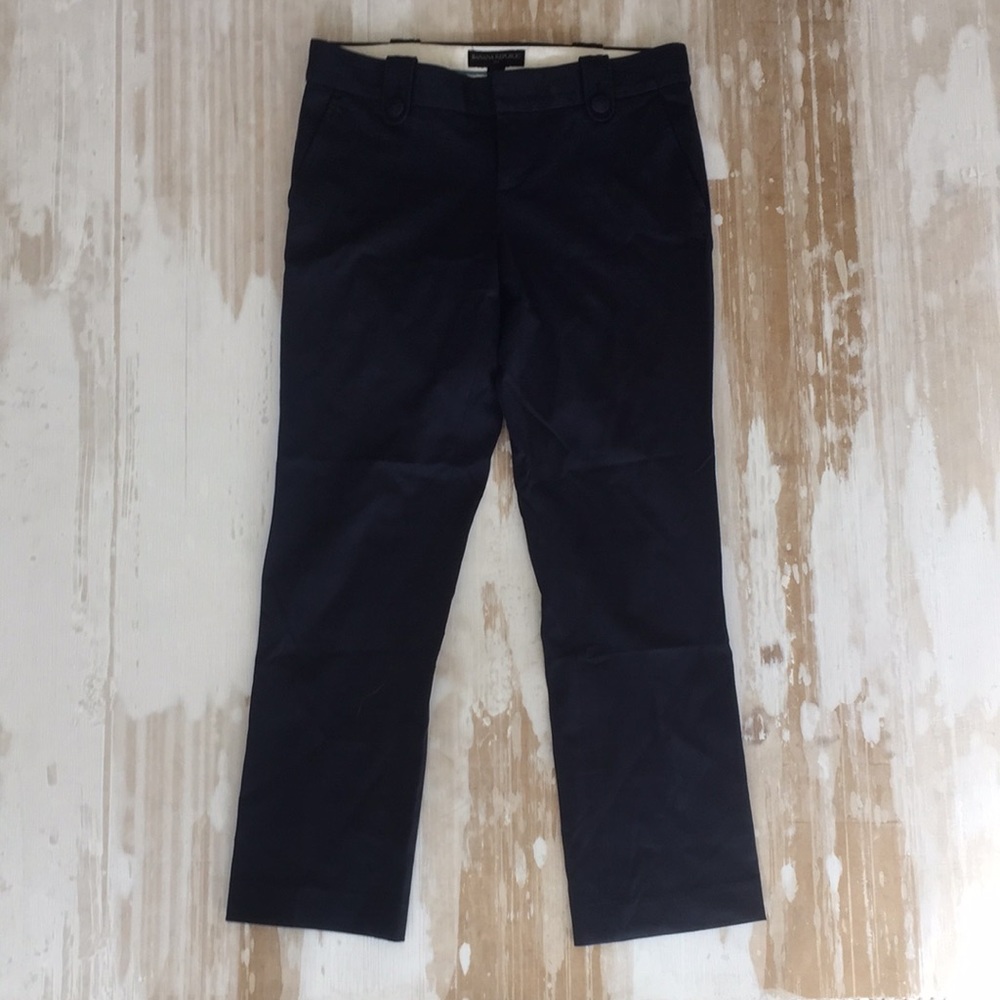 Cropped cotton chinos